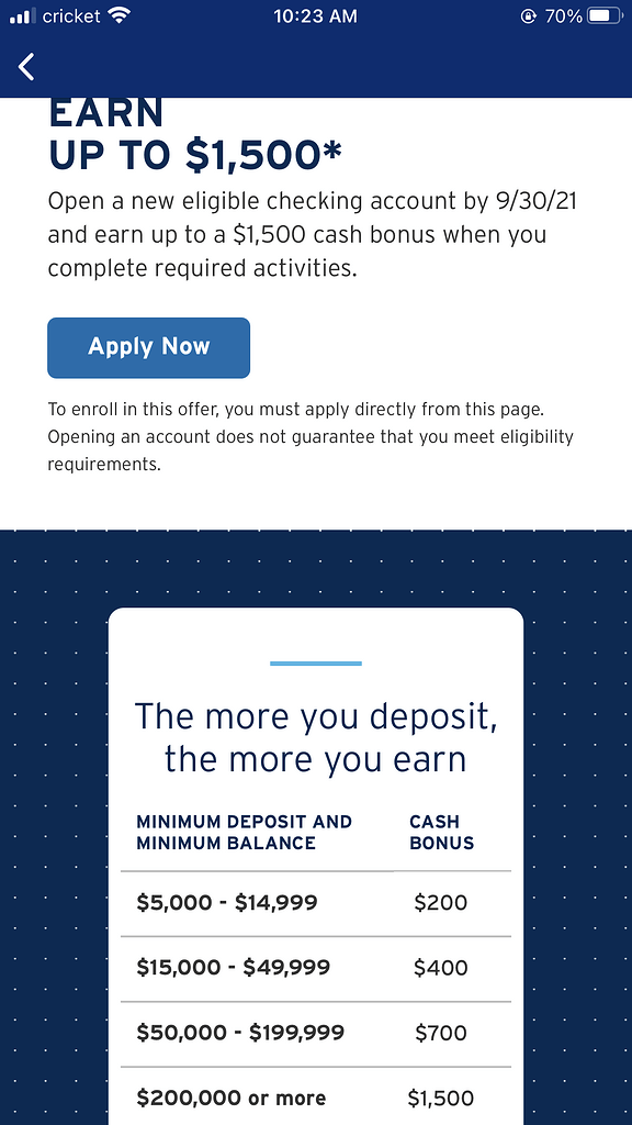 Citi checking 新offer? 银行账户 美卡论坛