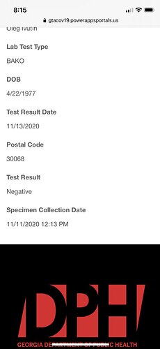 Test Result