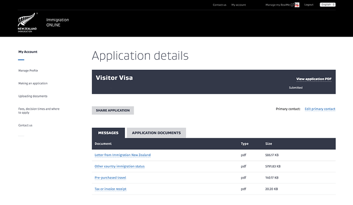 Visa Application