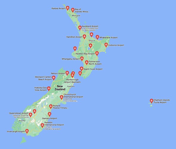Airports in New Zealand