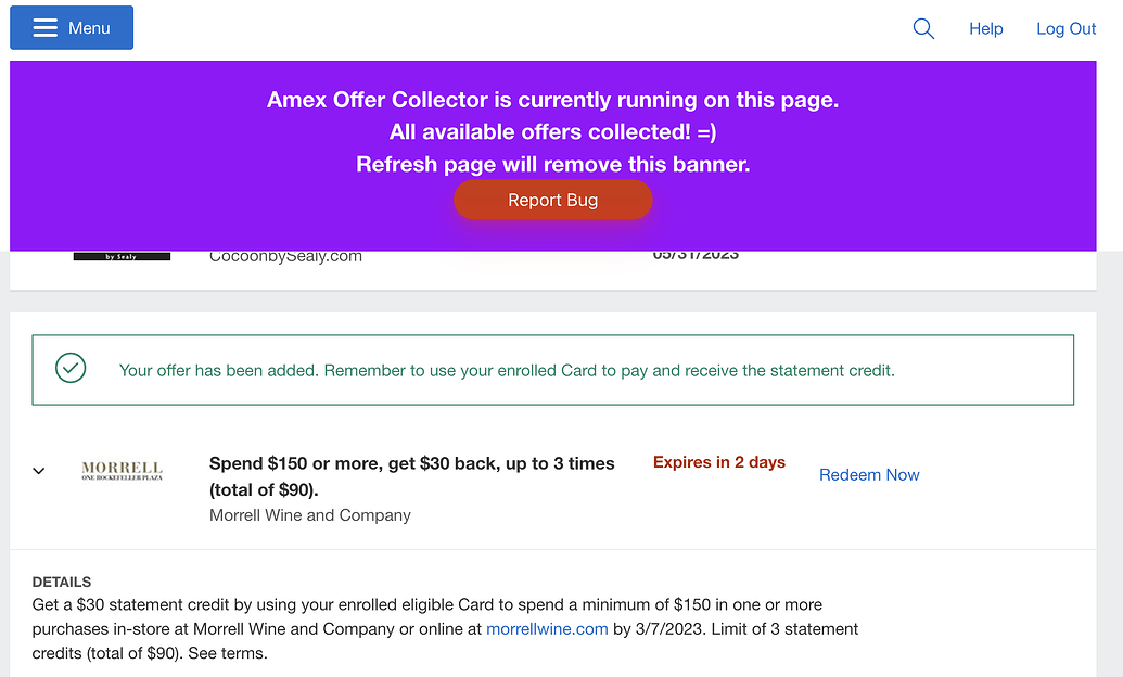 [9/16也支持Chase/BoA啦]一键添加Amex Offer并在可用时提醒的Chrome Extension 信用卡 美卡论坛