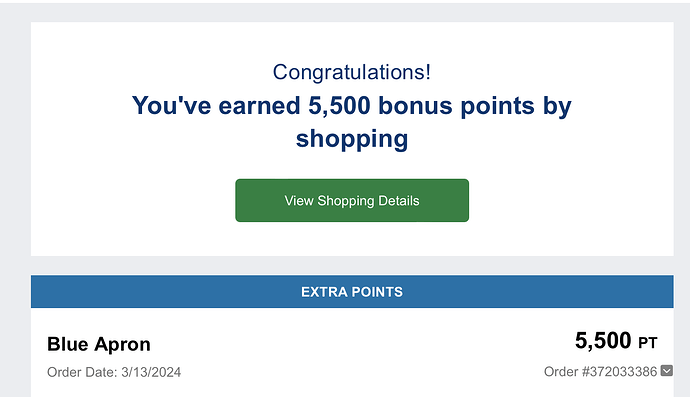 Blue Apron 倒赚(citi offer+aa shopping) - 败家 - 美卡论坛