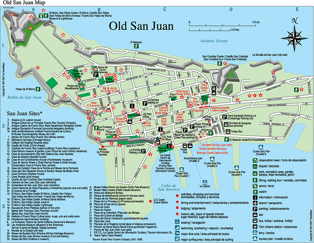Map of Old San Juan Link - MY VIRTUAL VACATIONS