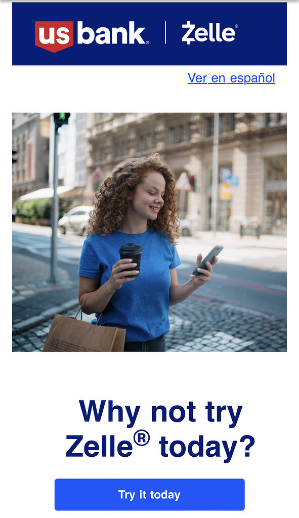 US Bank Zelle Spam Emails 银行账户 美卡论坛