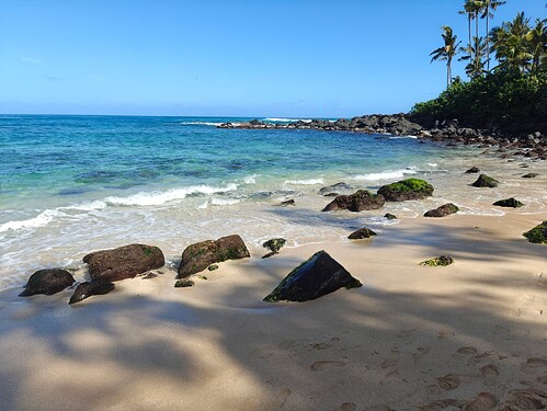 Laniakea Beach原定海龟登陆点