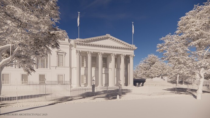 白宮新宴會廳預想圖。 White House