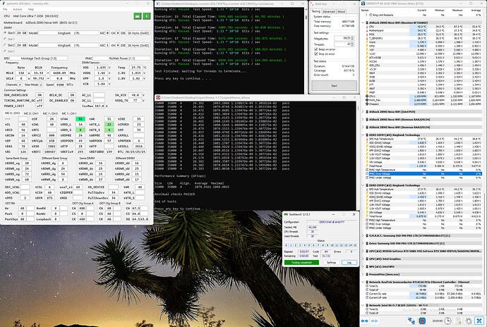 265K 9200C40 Stable