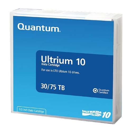 Quantum LTO-10 Ultrium Data Cartridge MR‑L10MQN‑01 – 30TB  NaMR‑L10MQN‑01tive / 75TB Compressed