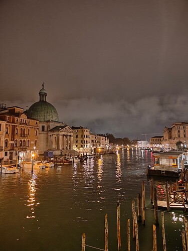 Venice at night