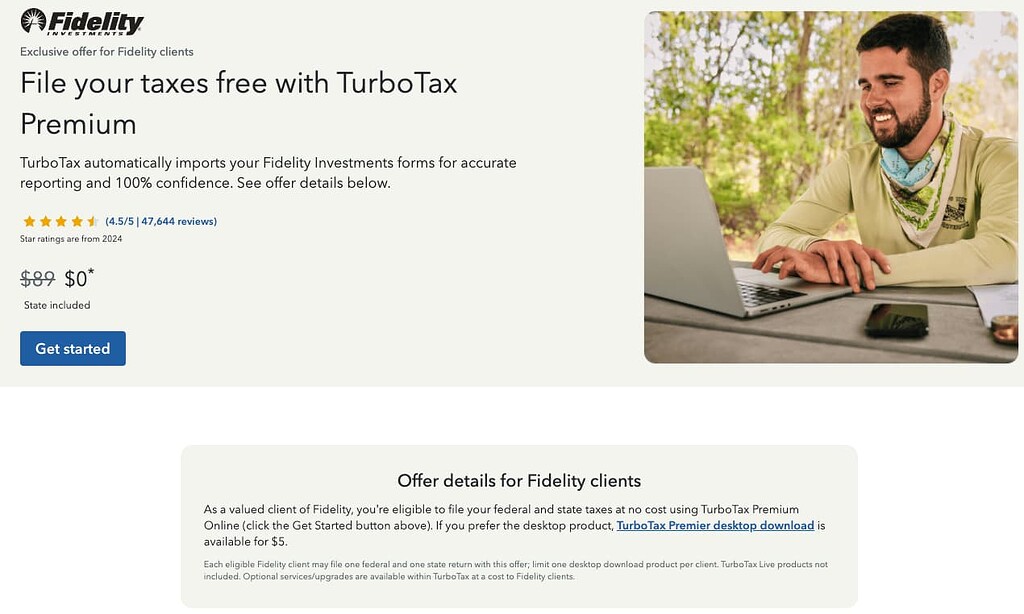 Fidelity TurboTax Premier Offer 2024 Fidelity turbotax premier offer 2024