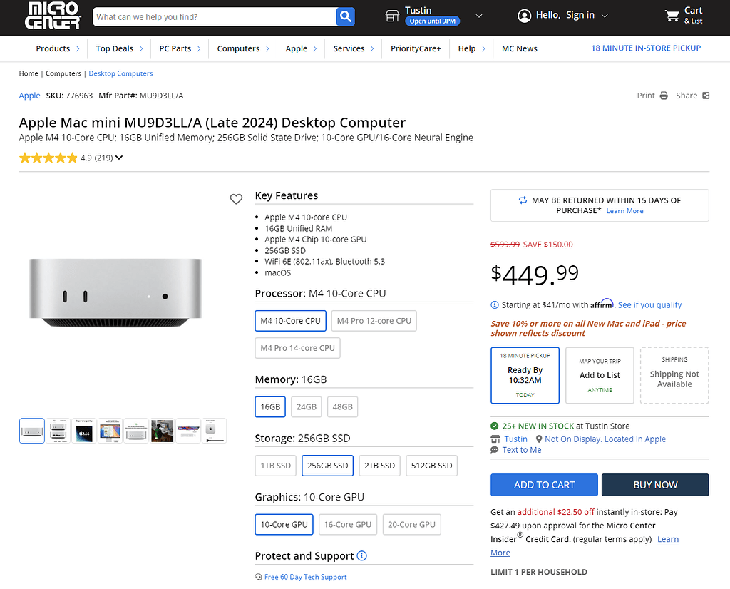 値下げ更新❗️【未開封新品】Mac mini デスクトップPC 人気スポー新作 新品、未開封】M4 Mac デスクトップPC mini