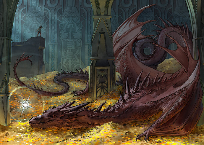 Smaug by Eliza Sirin : r/lotr