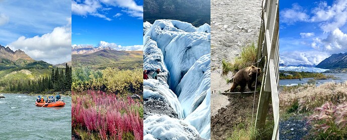 alaska trip photo collage