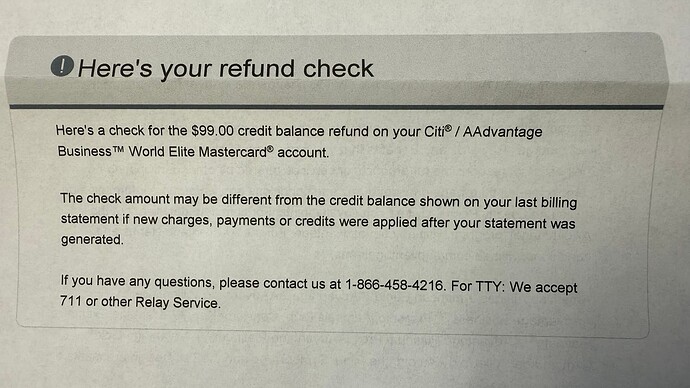 Citi Refund