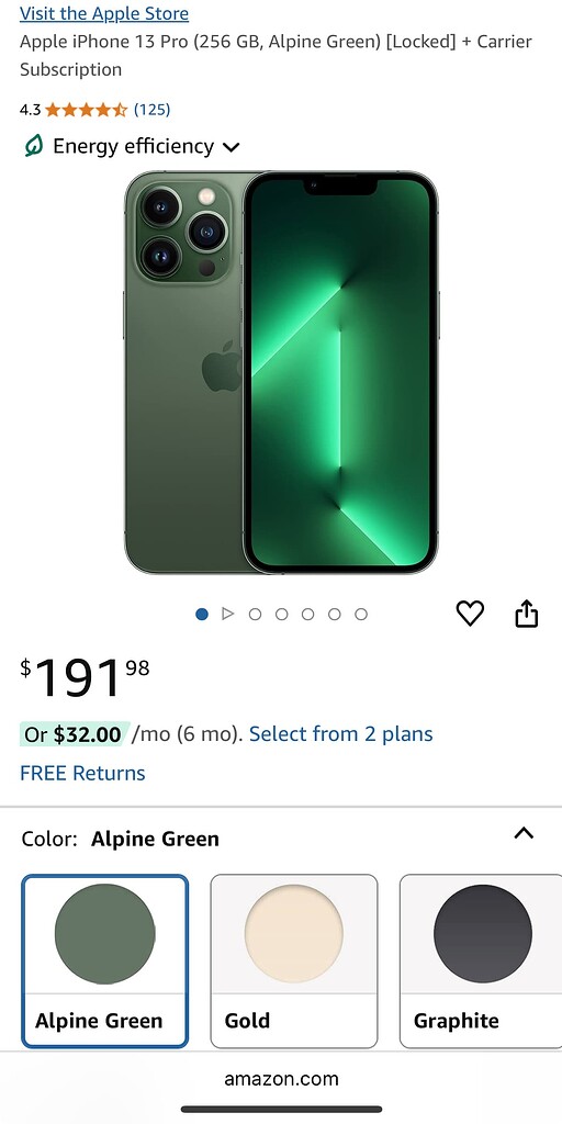 iPhone 13 Pro 256gb $199 sale (or error?) - 购物折扣- 美卡论坛