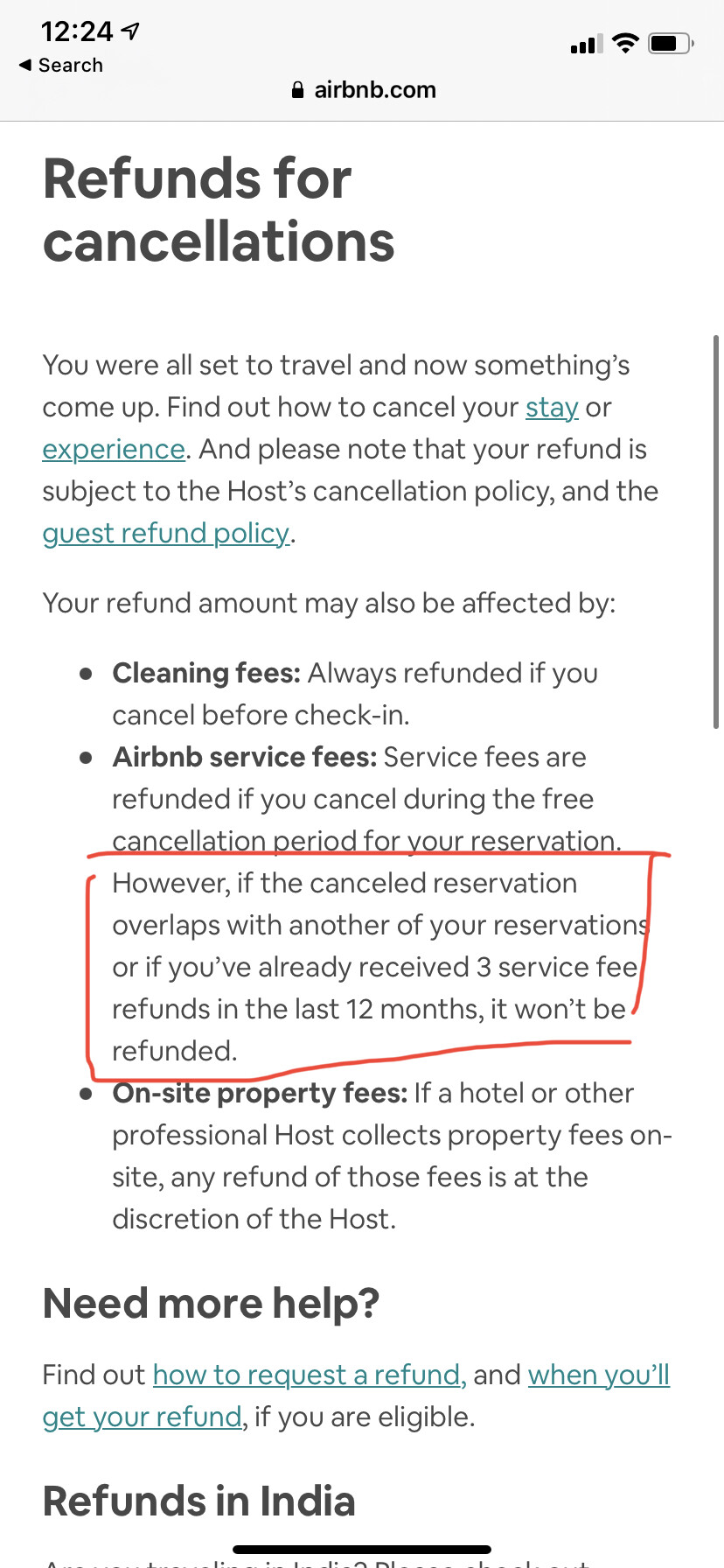 Airbnb取消预订可能不退service fee的情况- 旅行- 美卡论坛