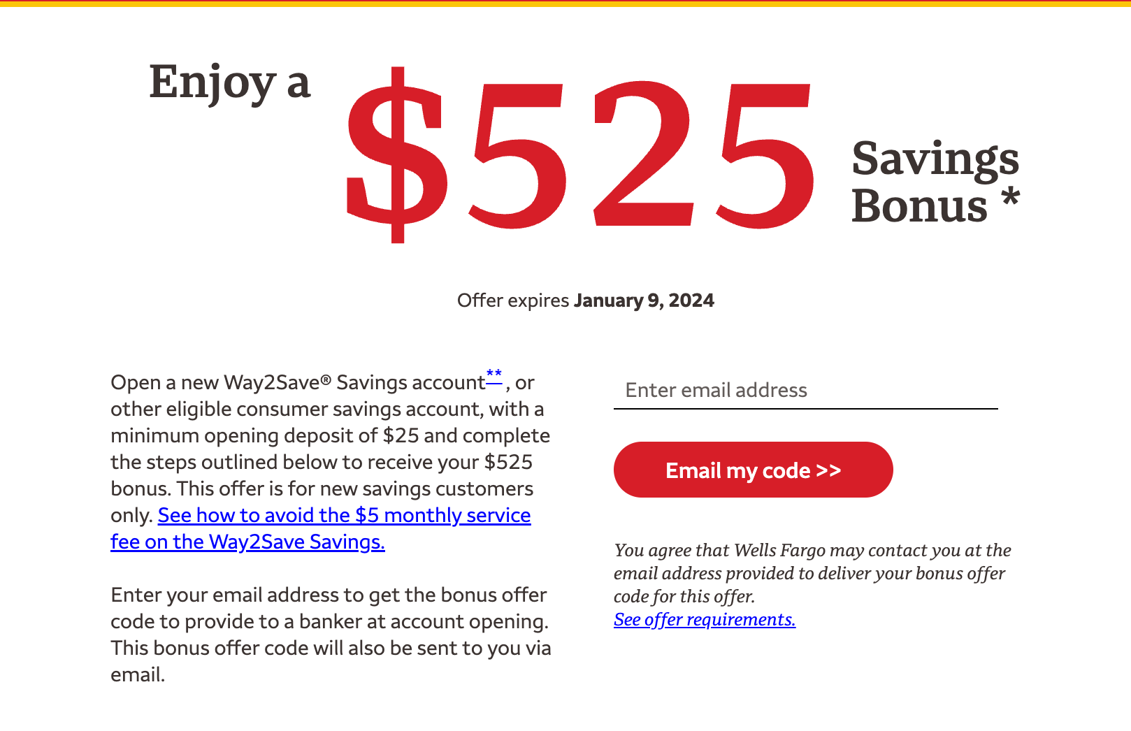 Wells Fargos Saving $525开卡奖励（这个offer又有了）的dp汇报- 银行账户- 美卡论坛