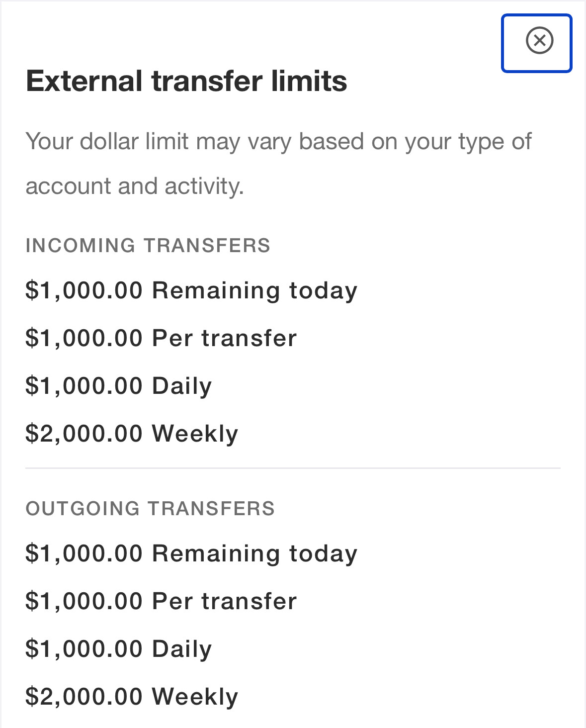 US Bank个人账户转账限额- 银行账户- 美卡论坛