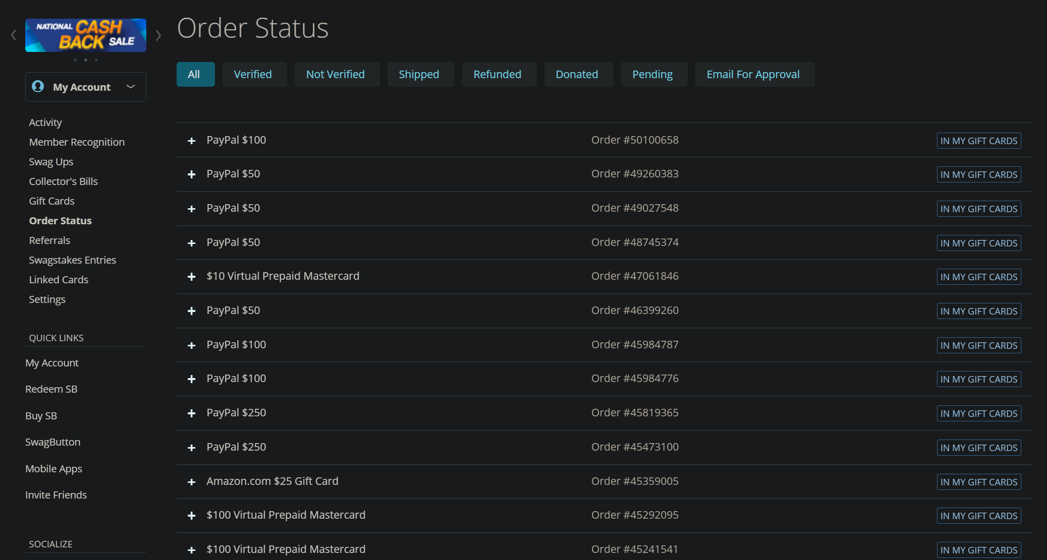 swagbucks 如何 paypal cash out 玩卡 美卡论坛