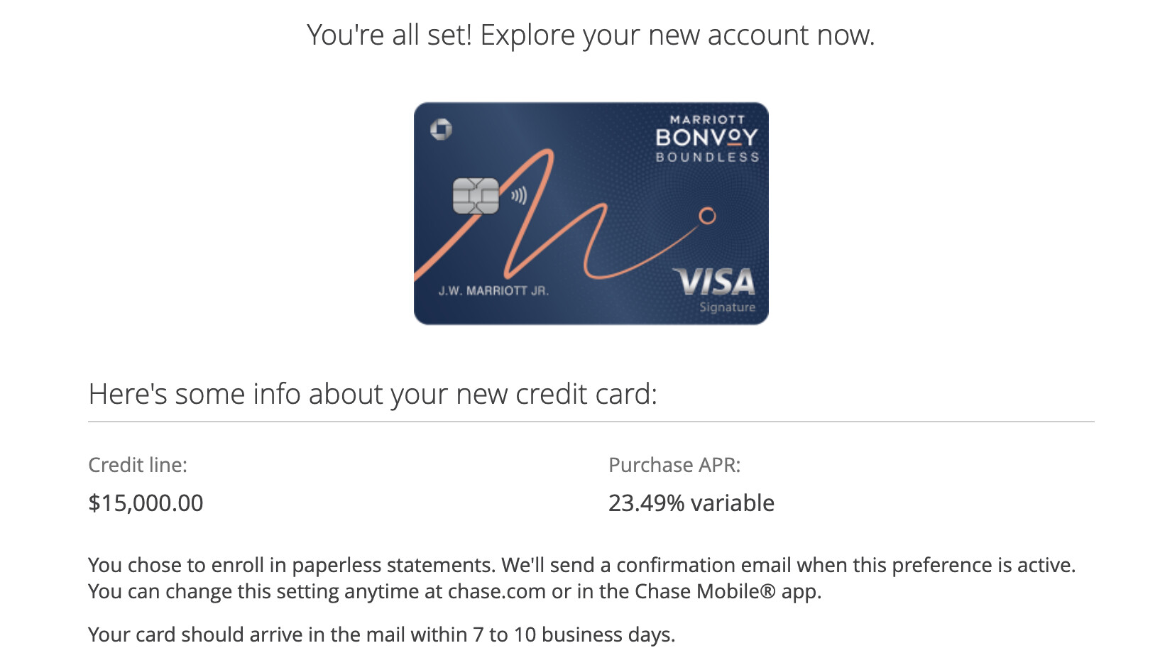 喜滋滋秒过了chase marriott bonvoy boundless - 信用卡- 美卡论坛