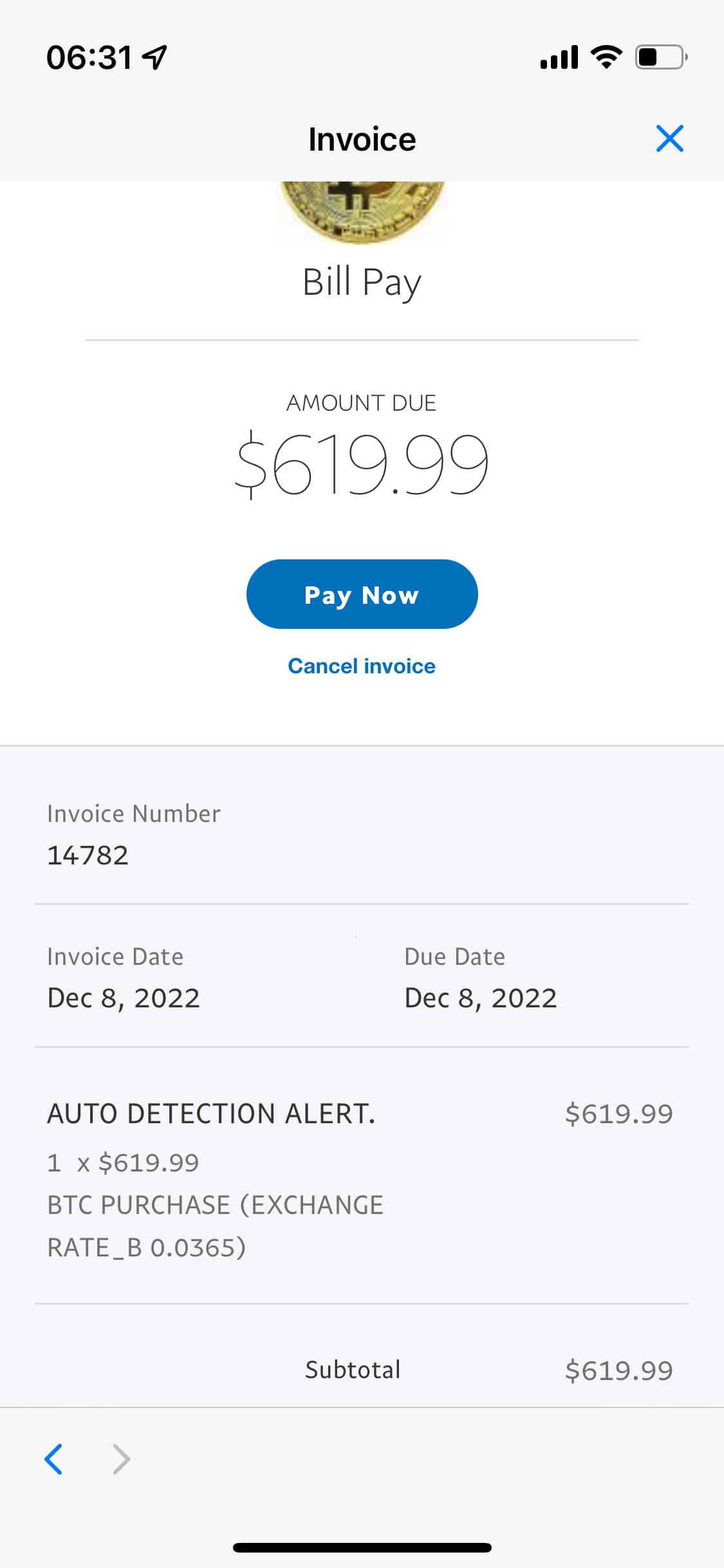 收到邮件说PayPal 有一笔款项要付- 玩卡- 美卡论坛