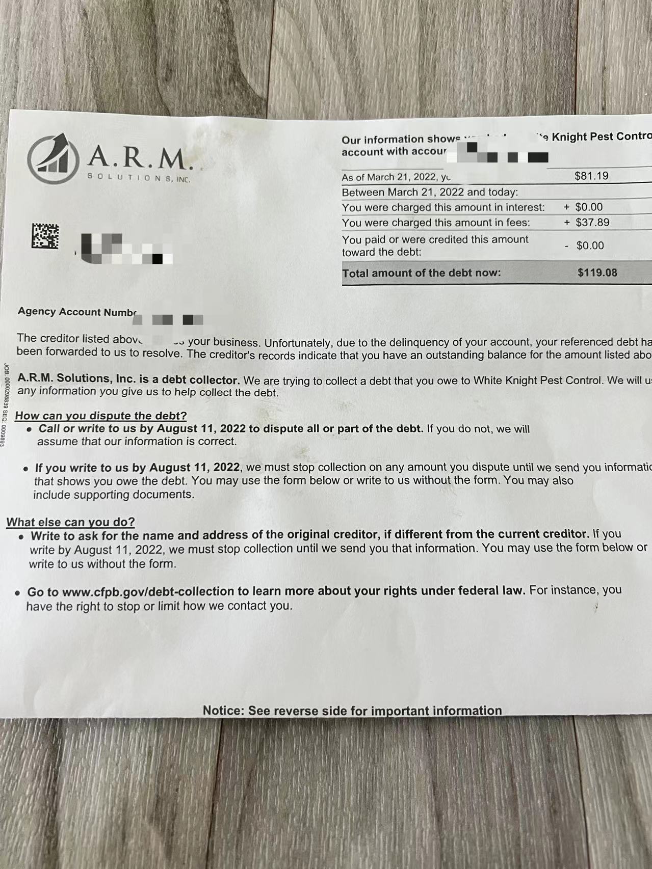 收到pest control 的collection，可以不付吗- 生活- 美卡论坛