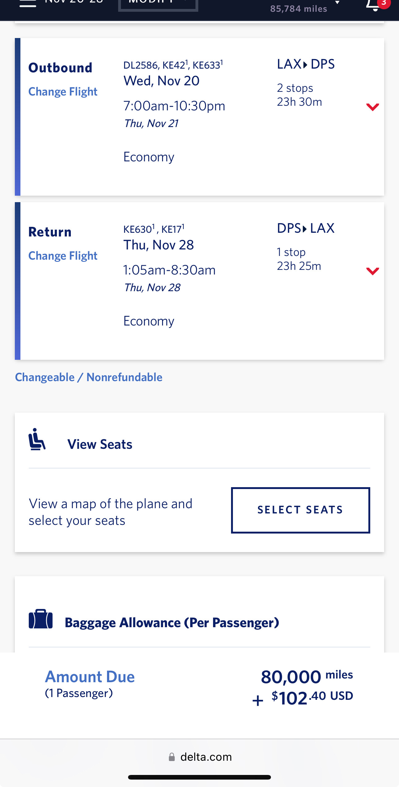 美国多地68k达美冥币飞东南亚- 航空常旅客- 美卡论坛