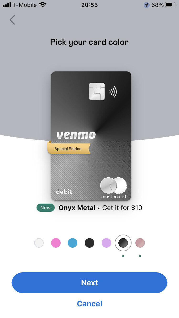 VenmoDebit Card- -