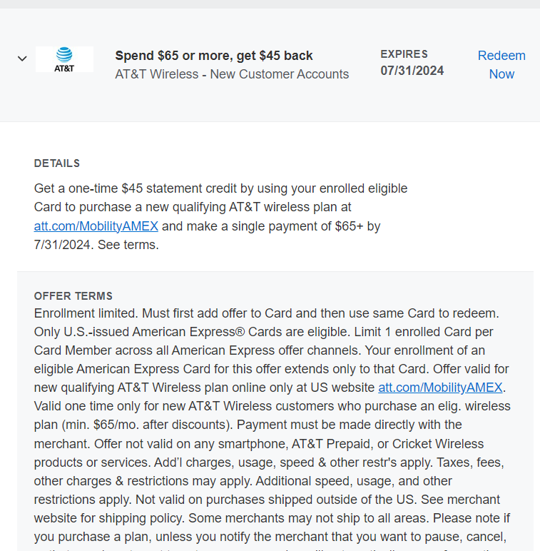 ATT wireless 65-45 - 信用卡 - 美卡论坛