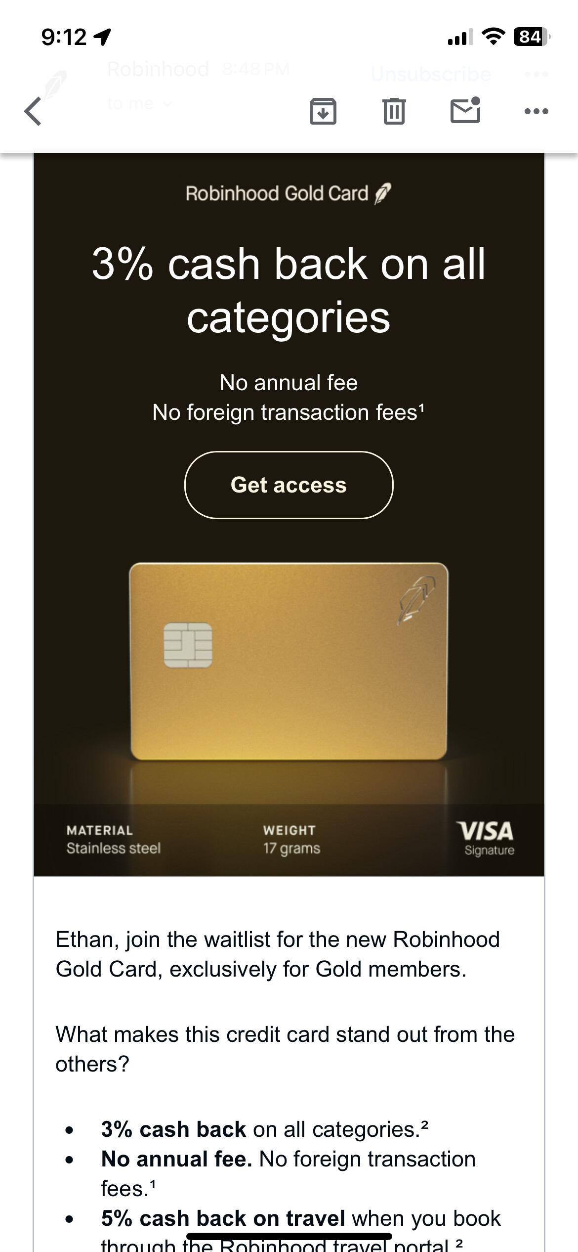 Robinhood 要发金卡了没有人关注么- 第5 页- 玩卡- 美卡论坛