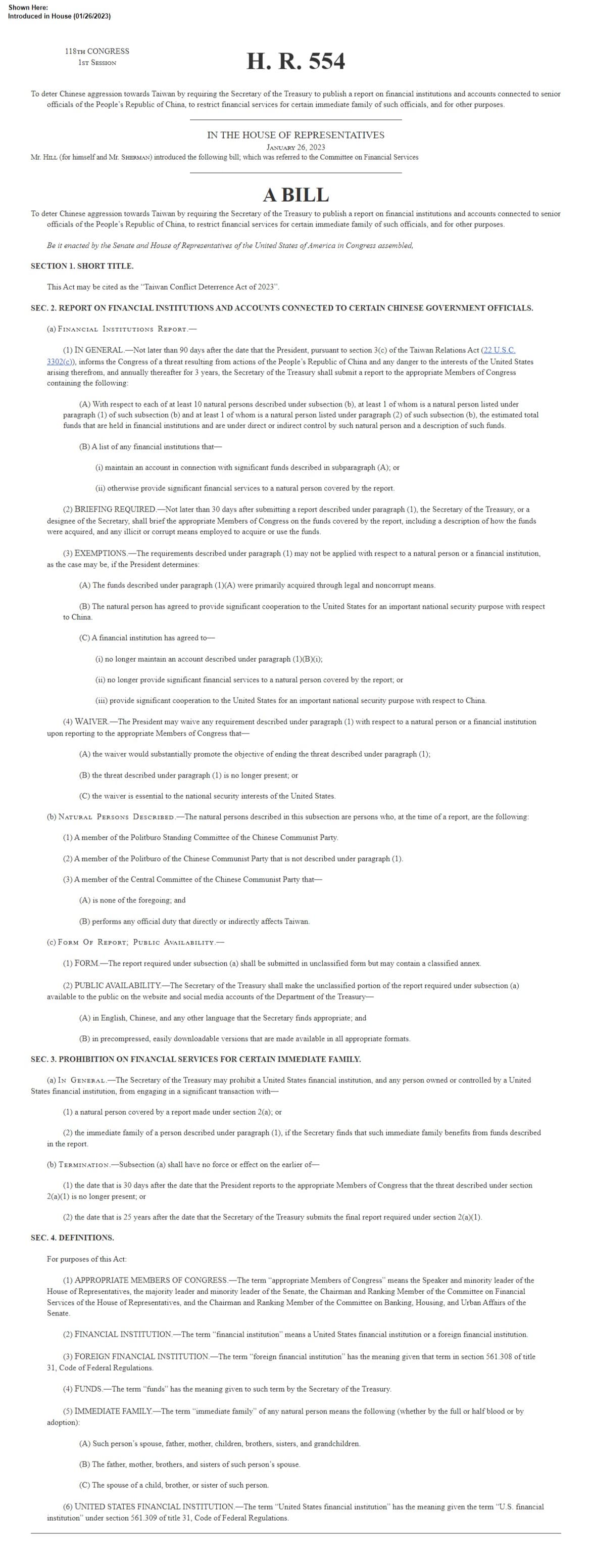 Troll] 惊！美国国会即将通过新法，为将来没收中国人的财产做准备- 新政- 美卡论坛