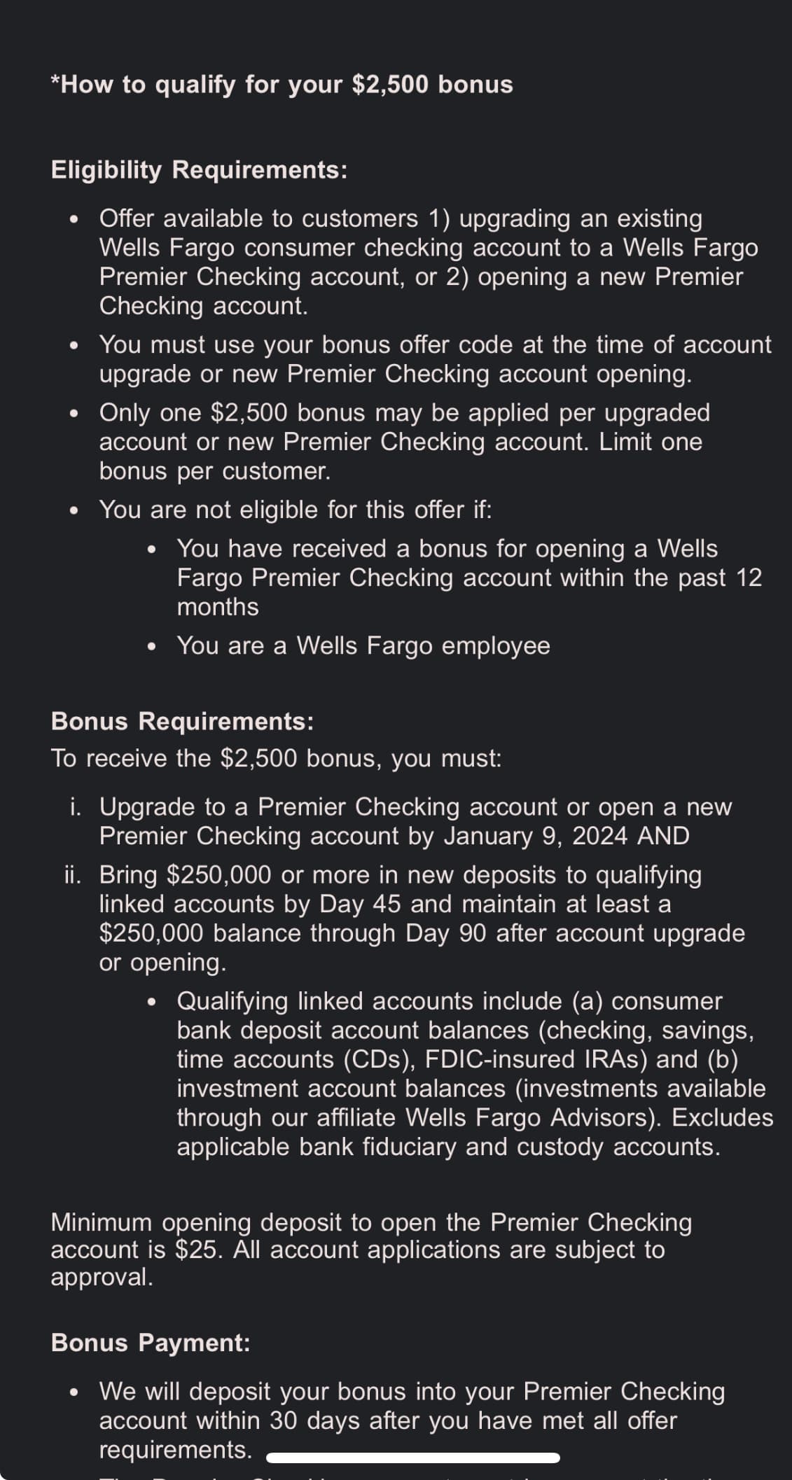 求助！富国银行准备赖掉2500 bonus - 玩卡- 美卡论坛