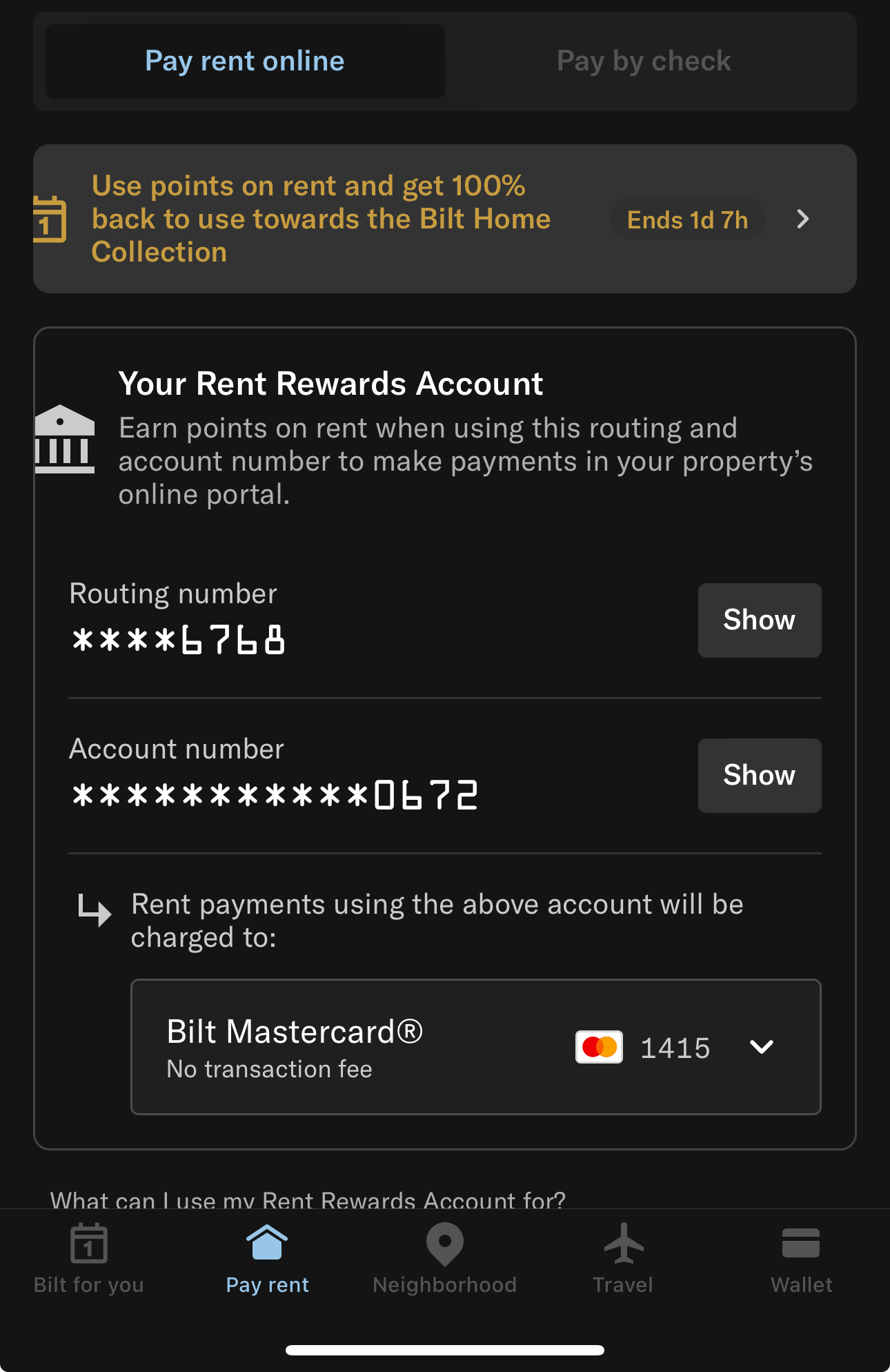 Bilt account number怎么找？（已解决） - 信用卡- 美卡论坛