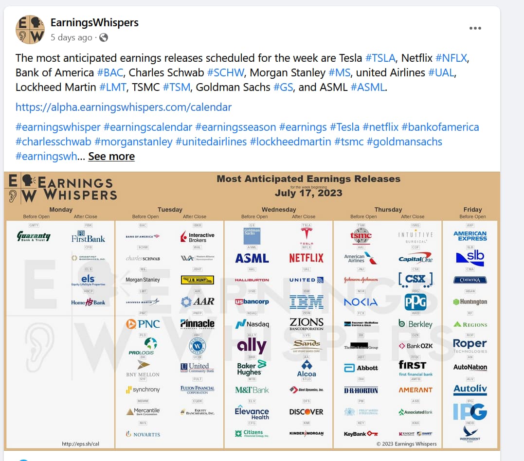 有没有earnings report calendar推荐？ - 股市投资- 美卡论坛