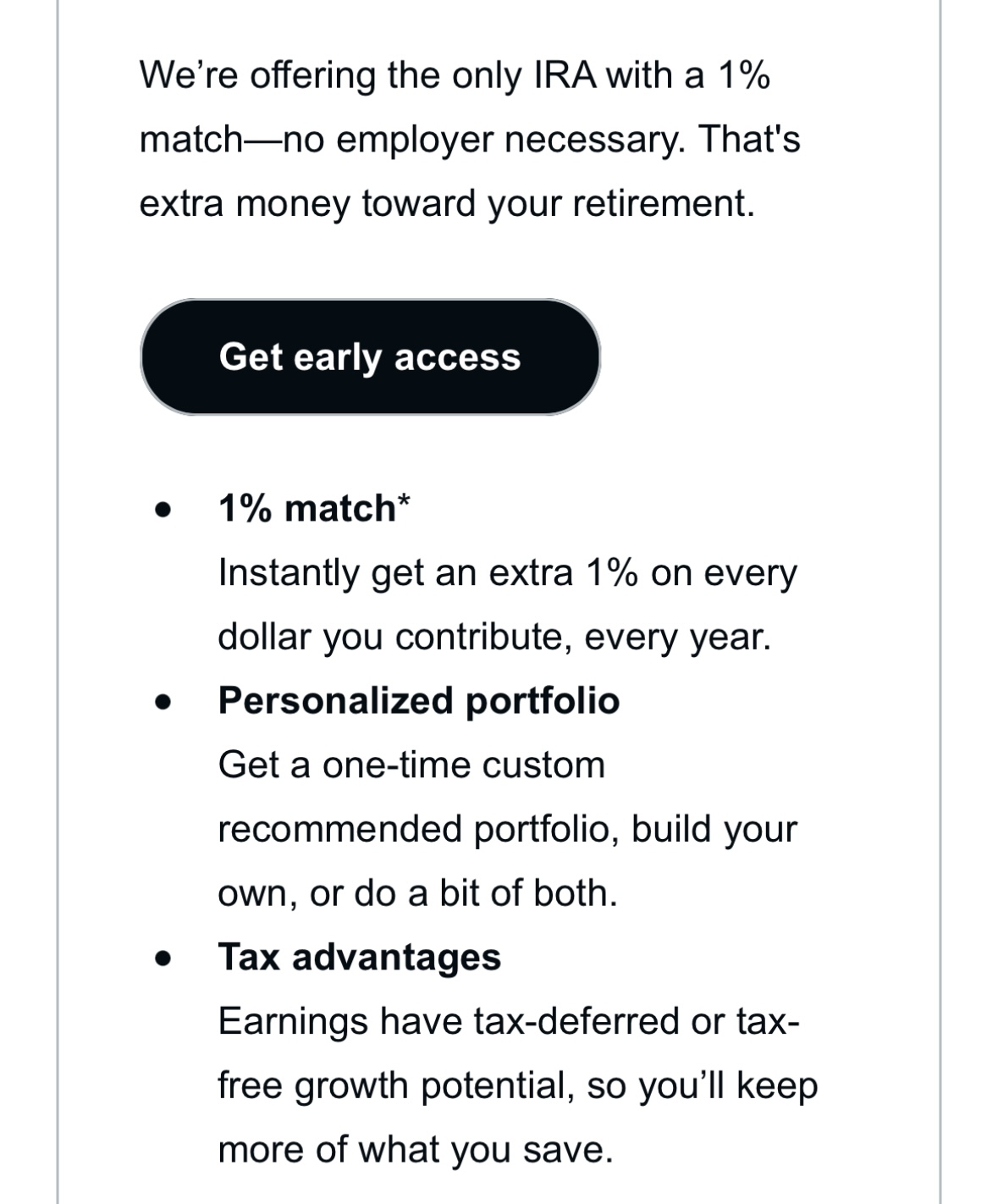 Robinhood现在match1%IRA了- 理财- 美卡论坛