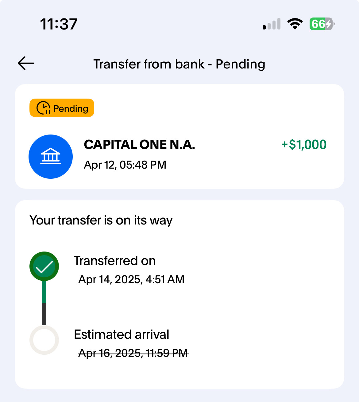 paypal debit转账四天了还没到- 银行账户- 美卡论坛