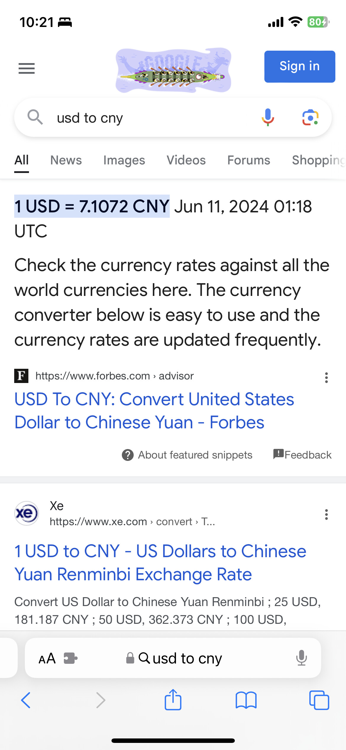 水贴】Google搜索汇率人民币竟然被特别对待了- 第2 页- 理财- 美卡论坛