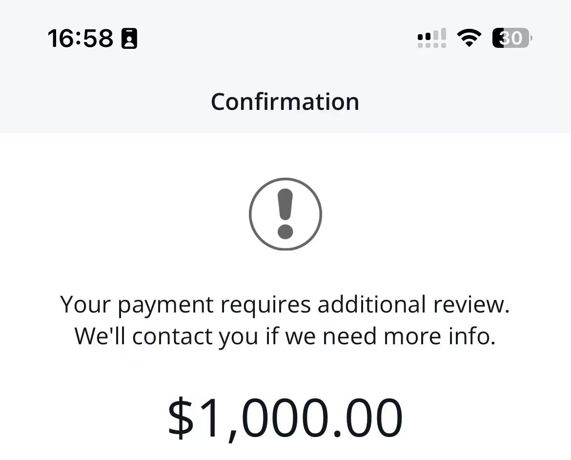 朋友用zelle给我转chase，然后莫名其妙被hold了- 银行账户- 美卡论坛