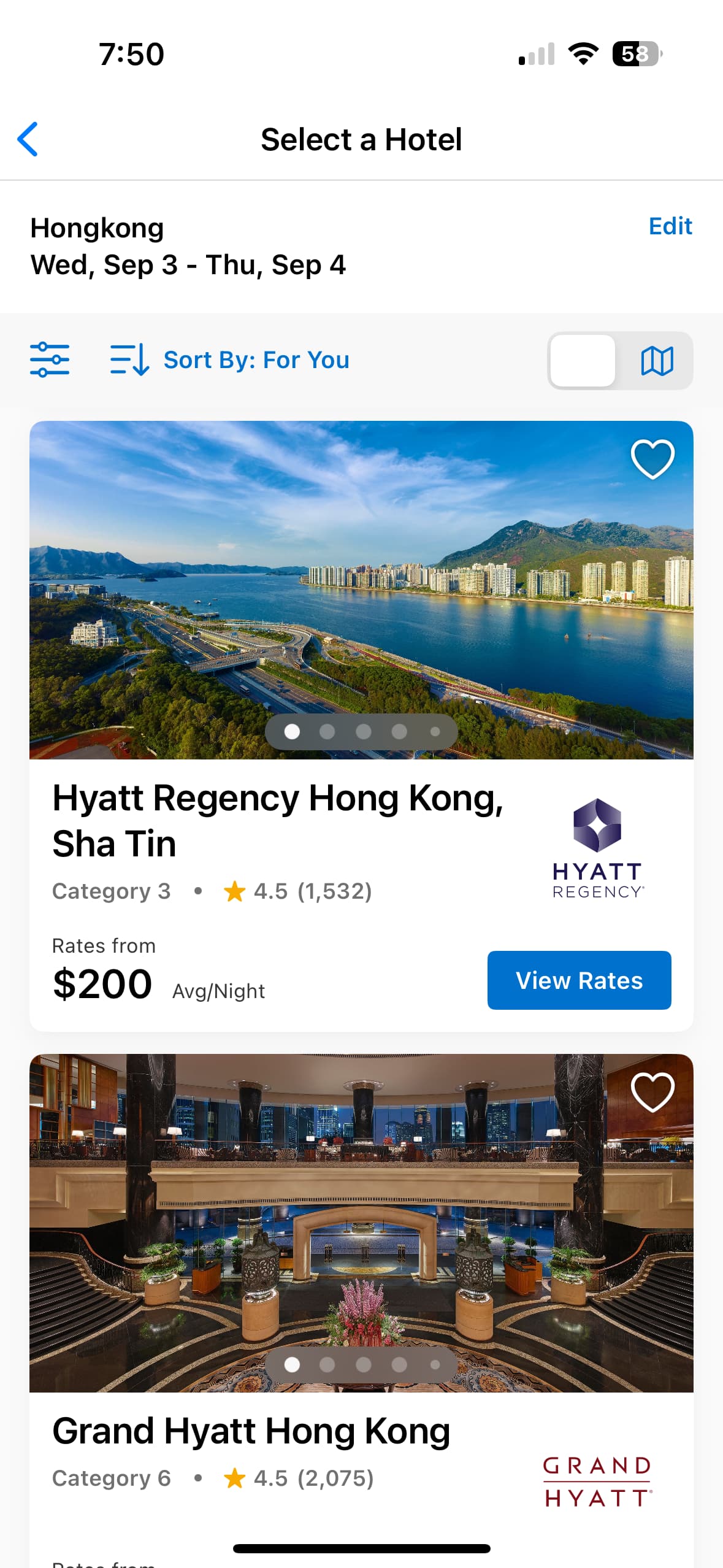 DEAD】突然发现整个9月香港沙田凯悦都有200港币一晚的bug价格- 旅行- 美卡论坛