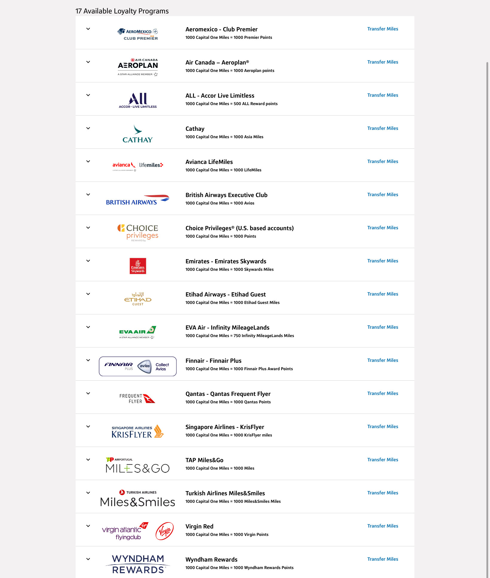 Capital one的转点伙伴里有哪个不会过期吗- 航空常旅客- 美卡论坛