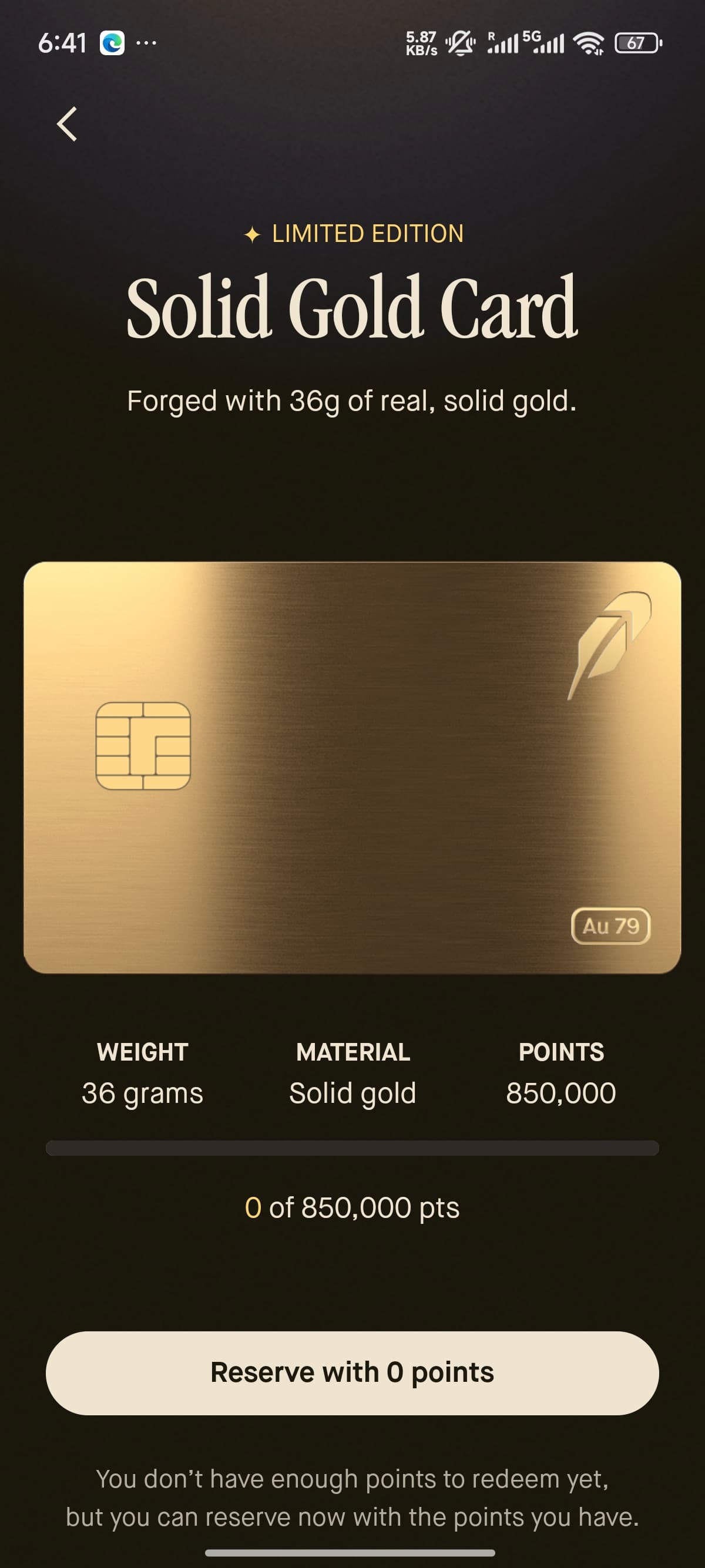 robinhood纯金卡offer（省流：850k积分，大概率不是真的纯金）:yaoming: - 信用卡- 美卡论坛