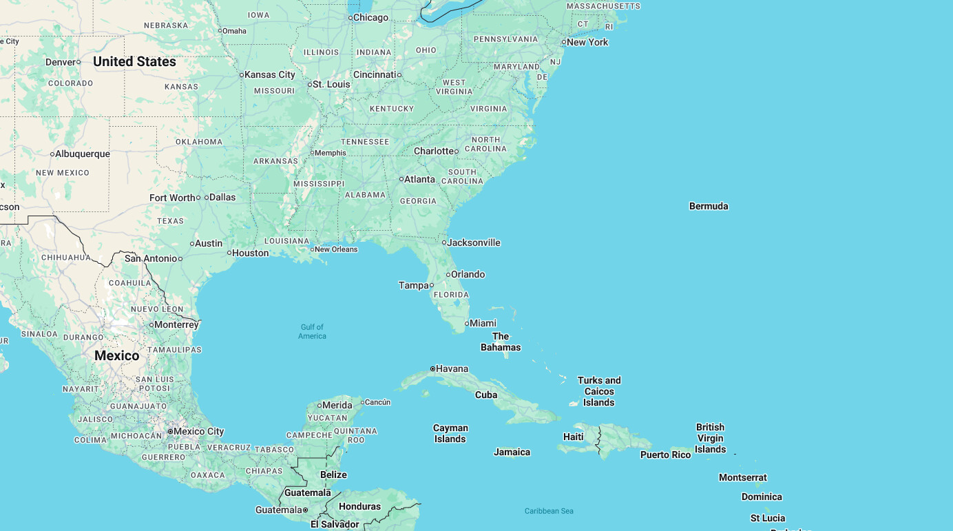 google maps里墨西哥湾被改成美国湾了- 社会新闻- 美卡论坛