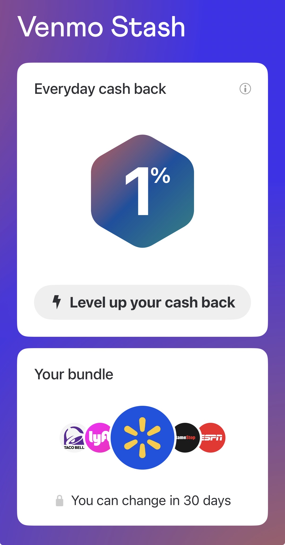 Venmo Stash Debit 5% Cashback at Walmart or Target or Amazon - 玩卡- 美卡论坛