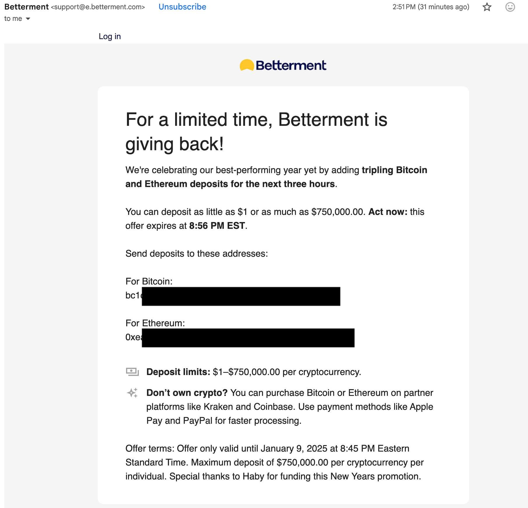 Betterment 被hack啦？ - 理财- 美卡论坛