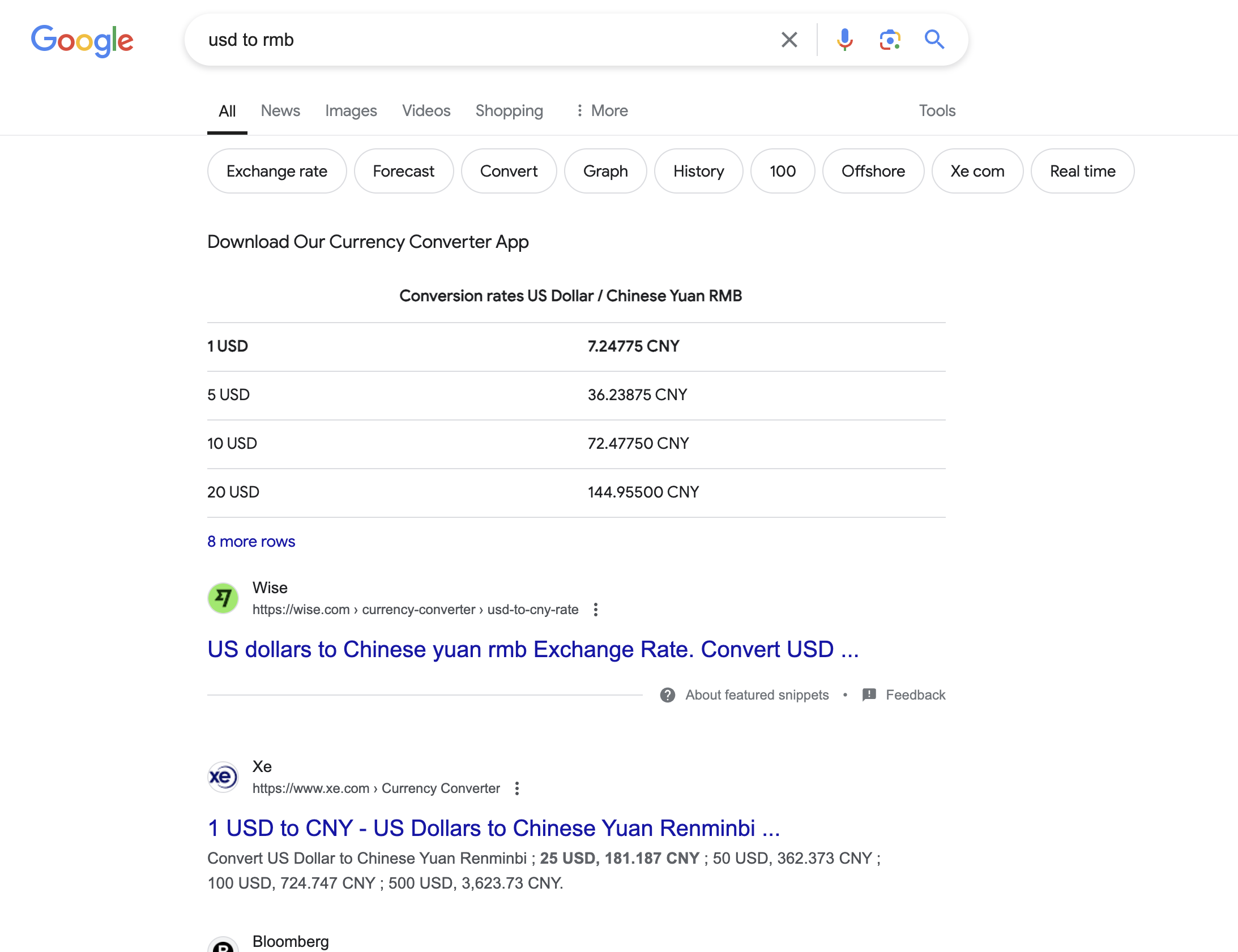 水贴】Google搜索汇率人民币竟然被特别对待了- 理财- 美卡论坛