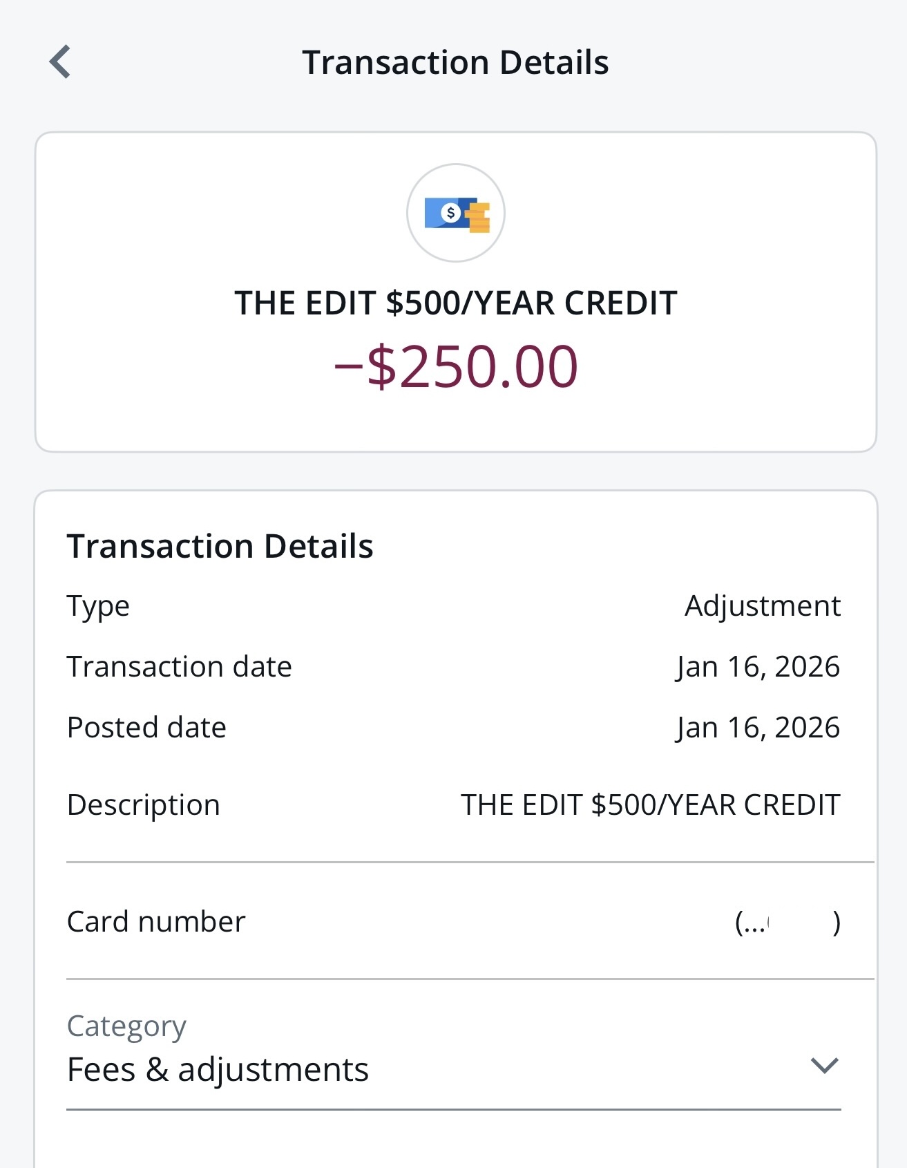 CSR The Edit订了450报销800 - 信用卡- 美卡论坛