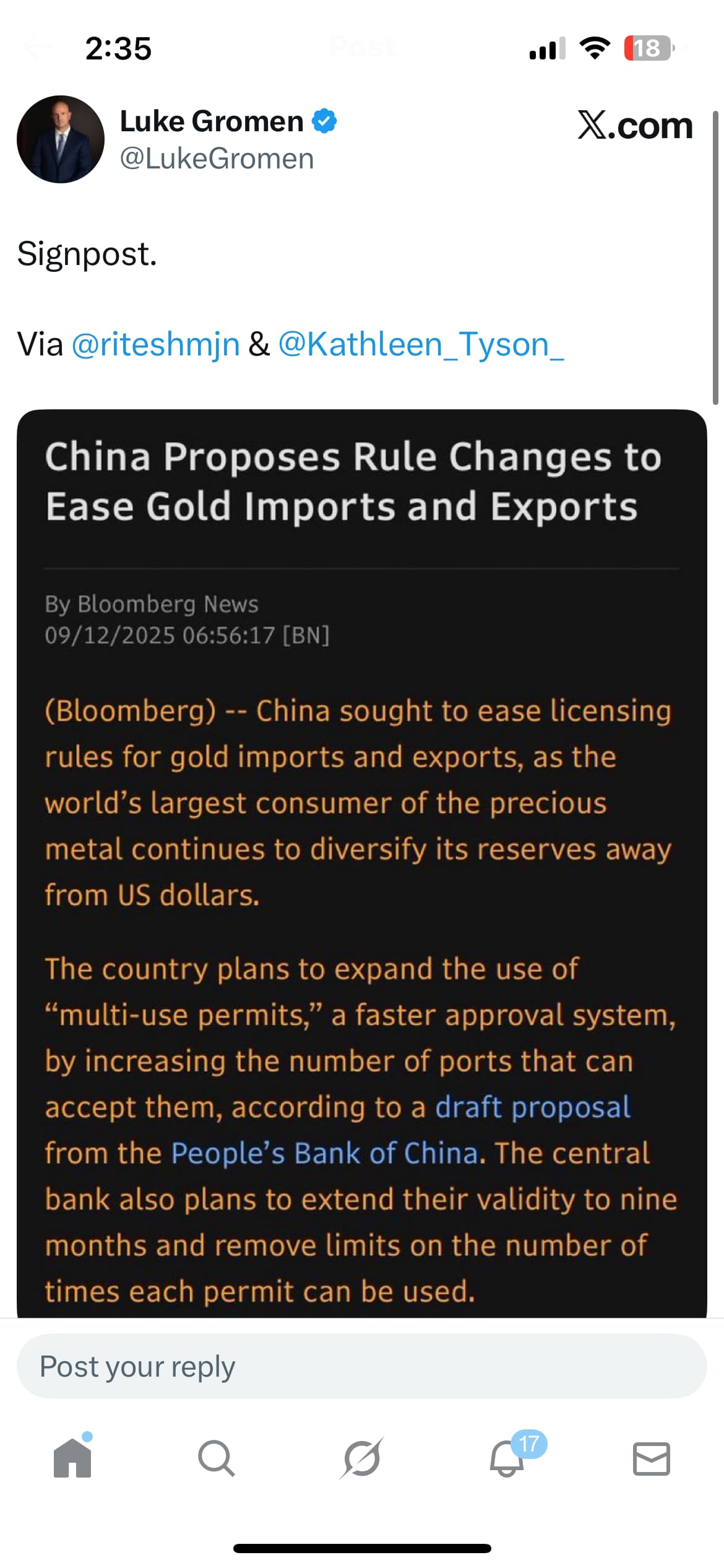 zg 拟放松黄金进出口，利好黄金？ - 理财- 美卡论坛