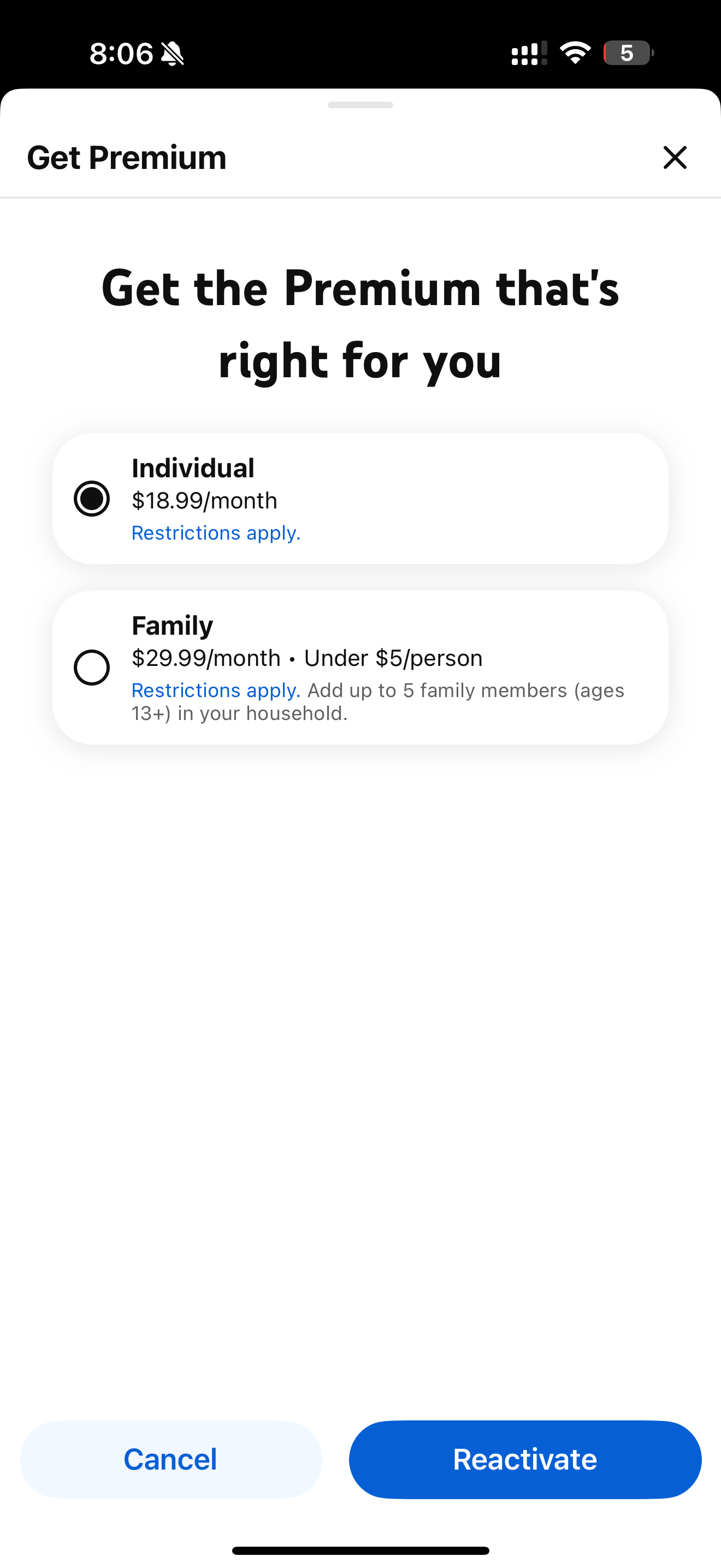为什么我的youtube premium 是18.99 涨价了吗- 玩卡- 美卡论坛