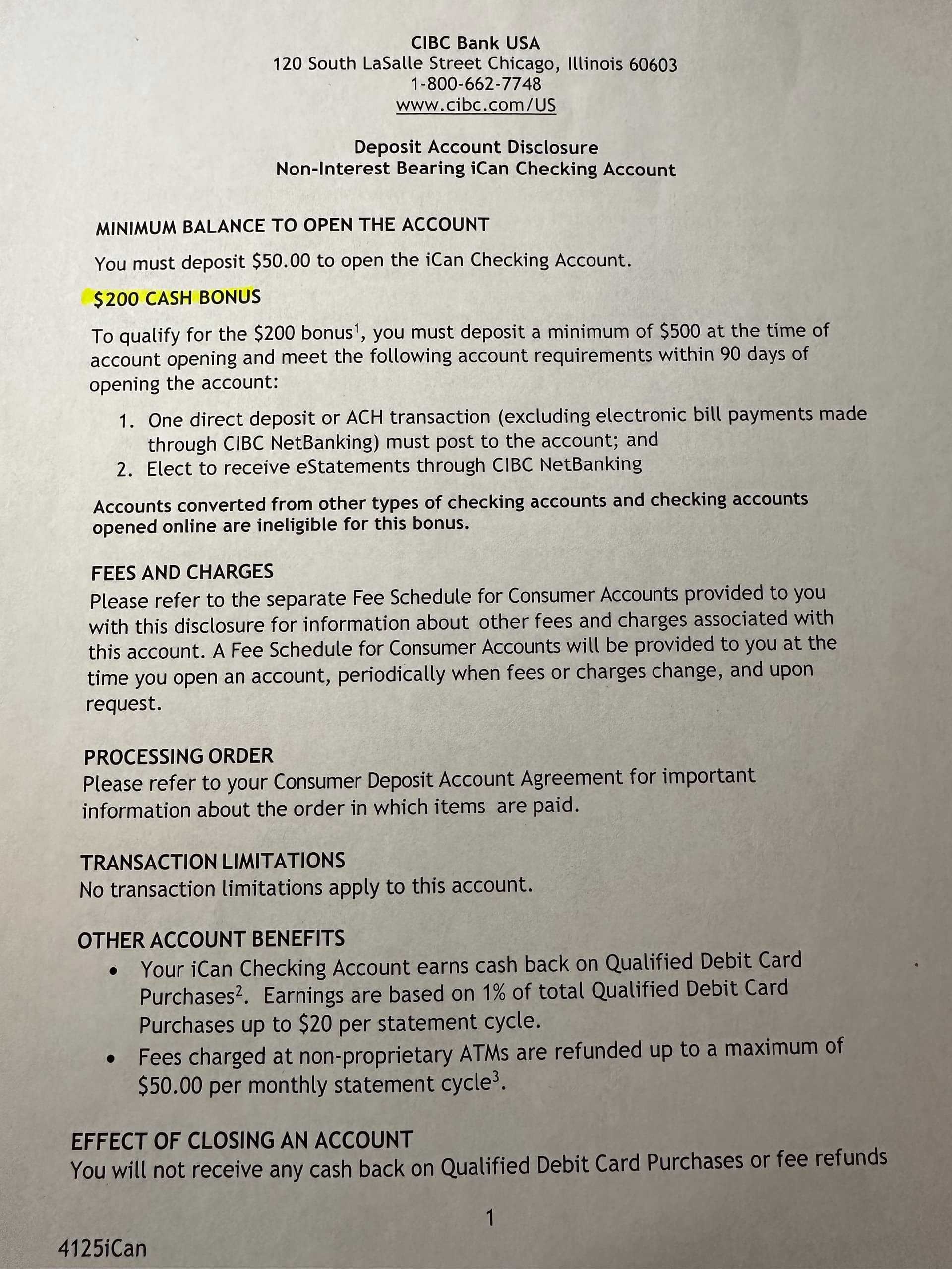 推荐一个好用的免费CHEKING HUB- CIBC US 200 BONUS （地域性） - 玩卡 - 美卡论坛