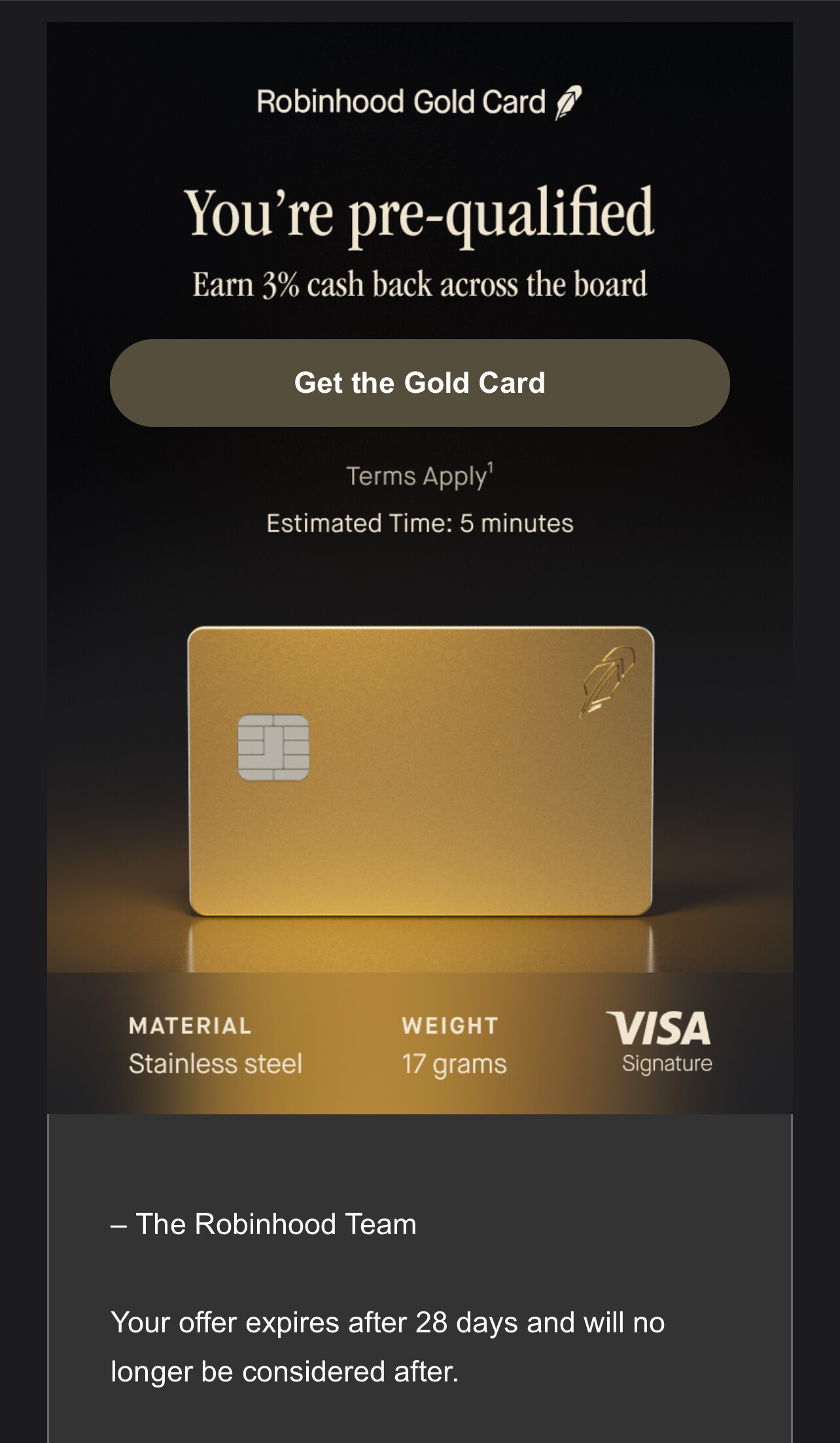 Robinhood Gold Card 通过支付宝给国内打钱反现3%,0 手续费,实时汇率- 玩卡- 美卡论坛